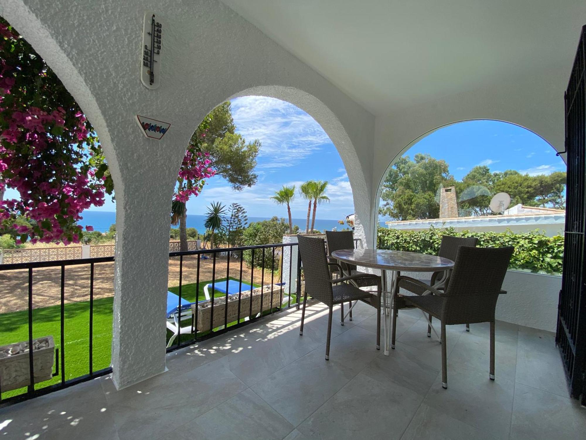Independent Villa Beach House El Bosque La Cala De Mijas Bagian luar foto
