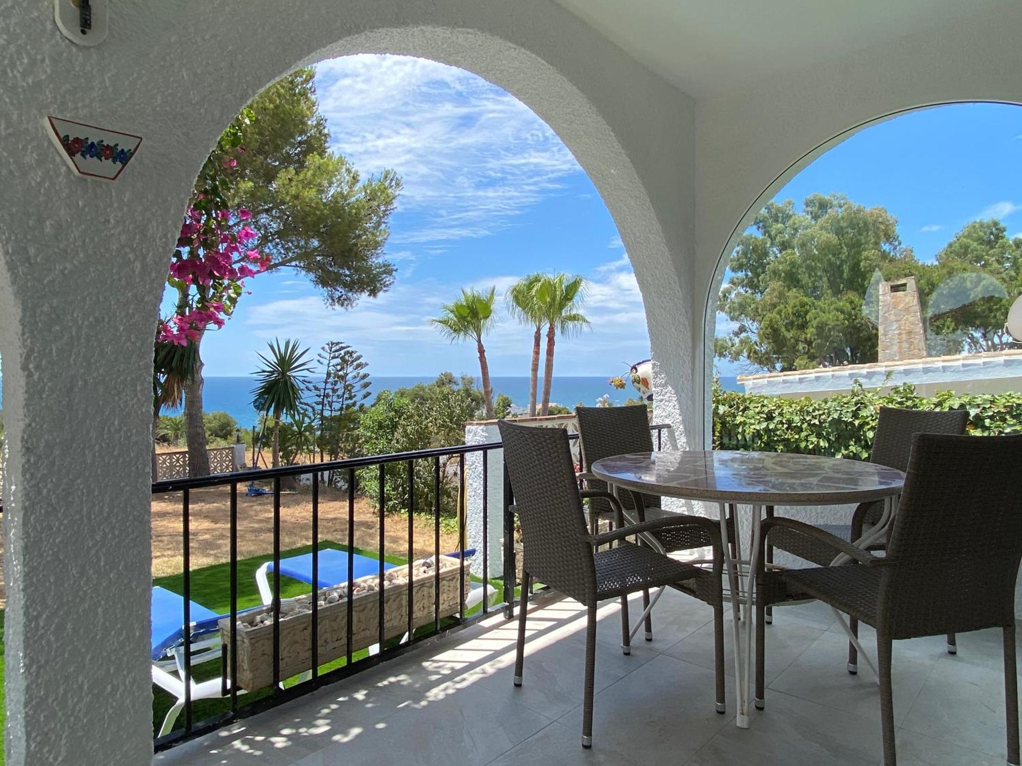 Independent Villa Beach House El Bosque La Cala De Mijas Bagian luar foto