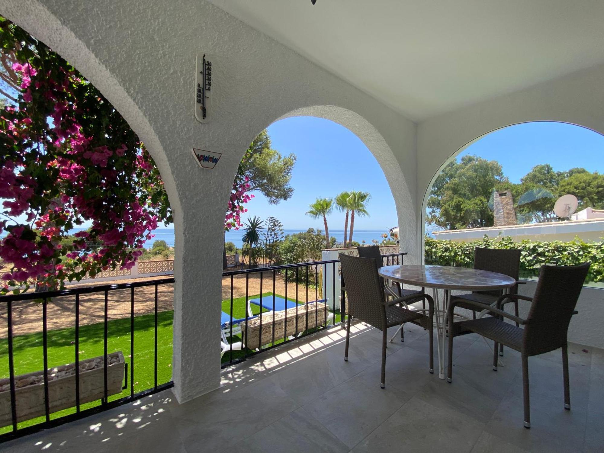 Independent Villa Beach House El Bosque La Cala De Mijas Bagian luar foto
